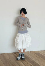 CARGO BALLOON MIDI SKIRT