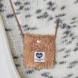 COMPACT NECKLACE BAG (BROWN)