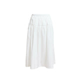 (2color) Flap Shirt Collar Flare Skirt