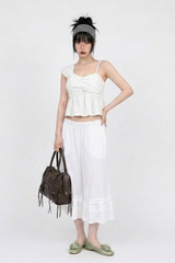 CROSS-WRAP PEPLUM BUSTIER TOP (3COLORS!)