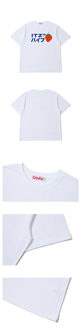 ストロベリーロゴTシャツ - WHITE