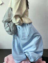 Balloon Wide Puzzling Fuzzy Puzzle Balloon Long Pants 🩷🩵 3COLOR