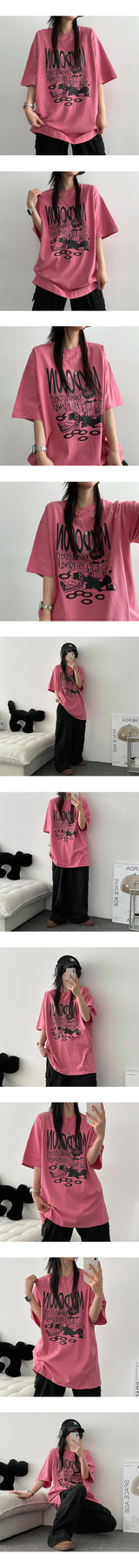 Leptil オーバーフィット半袖Tシャツ