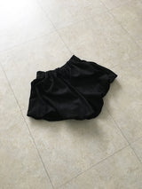 Pumpkin suede banding shorts