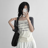 Nagrang Little Girl Off-Shoulder Legrun Tee (3 colors)