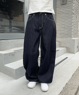 More wide denim pants