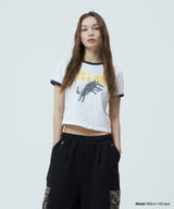 BITE LOVER CROP RINGER TEE