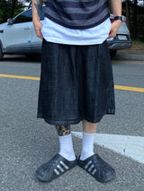 デニムバルーンハーフパンツ 2C