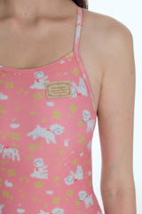 [Molly Blanket_salmon pink] One Piece Swimsuit