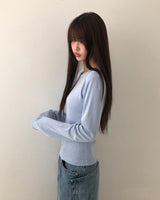 Kobon ラウンドネック ロングスリーブ Tシャツ