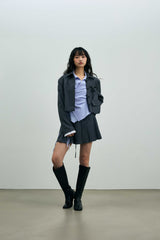 MILD CROP BLAZER / CHARCOAL