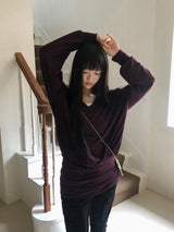 セナ Vネック ミニ ドレス Tシャツ