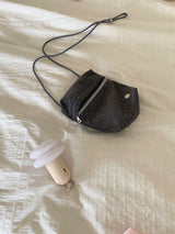 mini pocket bag - grey dot