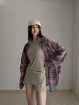 Oropeu String Check Over Shirt