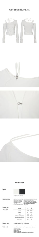 ラビーフック ロングスリーブ white