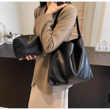 [Unisex] Minimal レザーショルダーバッグ (2 colors/36900)