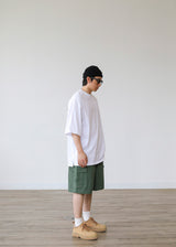 ポスオーバーフィットハーフTシャツ