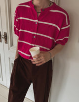 Coverden boucle half cardigan