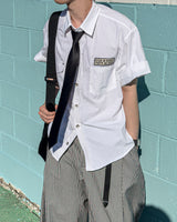 BELLINGS PATCH NYLON HALF SHIRT