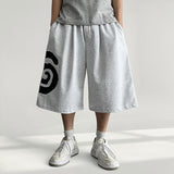 Ruying Patch Illustration Training Bermuda Pants (3 colors)