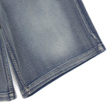 Milk Stripe Washed Bermuda Pants 2COLOR