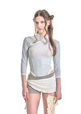 PETAL CHINESE TOP [MINT FLOWER]