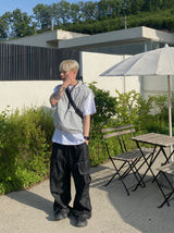 Nonfade stitch cargo balloon pants 2C