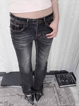 Dark Wash Flared Jeans 
