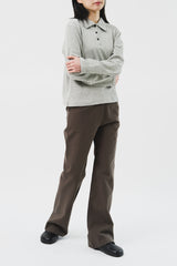 (W) Lone Fold Bootscut Pants (2color)