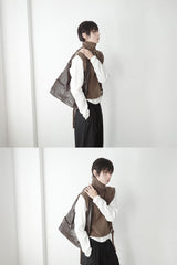 pocket hobo leather bag