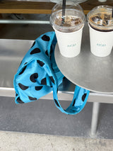 aqua blue dot bag