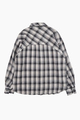 Cutline rough check shirt