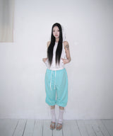 eyelet halter hoodie (3colors)
