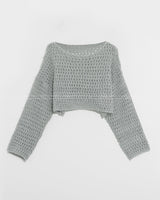 Punching knit & sleeveless set