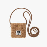 COMPACT NECKLACE BAG (BROWN)