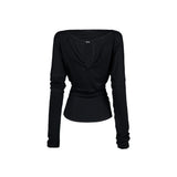 ドレープショルダートップ[Black]