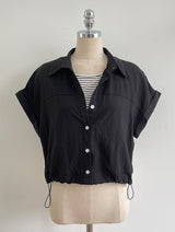 Ronda Layered Shirt Banding Skirt Set (Belt Set)