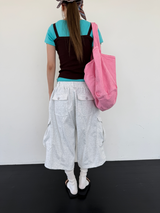 belted bermuda pants