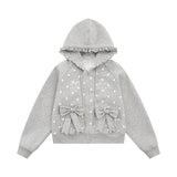 Nerisse Frill Dot Zip-Up