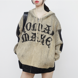 (Unisex) リニオンカラーリングフーディドジップアップ