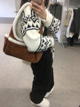 Pudding Nordic Half-Neck Zip-Up (2color)