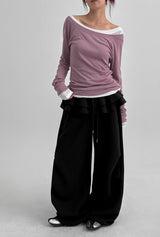 [MADE] Plain Cotton Skirt Pants