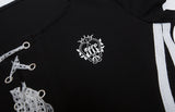 Funky グラフィックレースアップクロップTシャツ 231949403