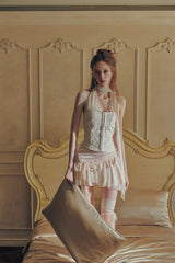 MIDNIGHT HALTER TOP cream