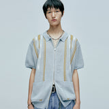navajo ブークレニットカーディガン canal blue