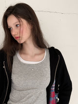 [ORIGINAL] Soda Summer Ribbed Knit Zip-up Hoodie
