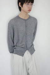 crew neck fine cardigan