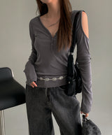 ハイディングショルダースリットフード