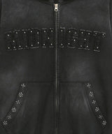 wsフード ジップアップ(black)
