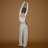Low back crop t-shirt
